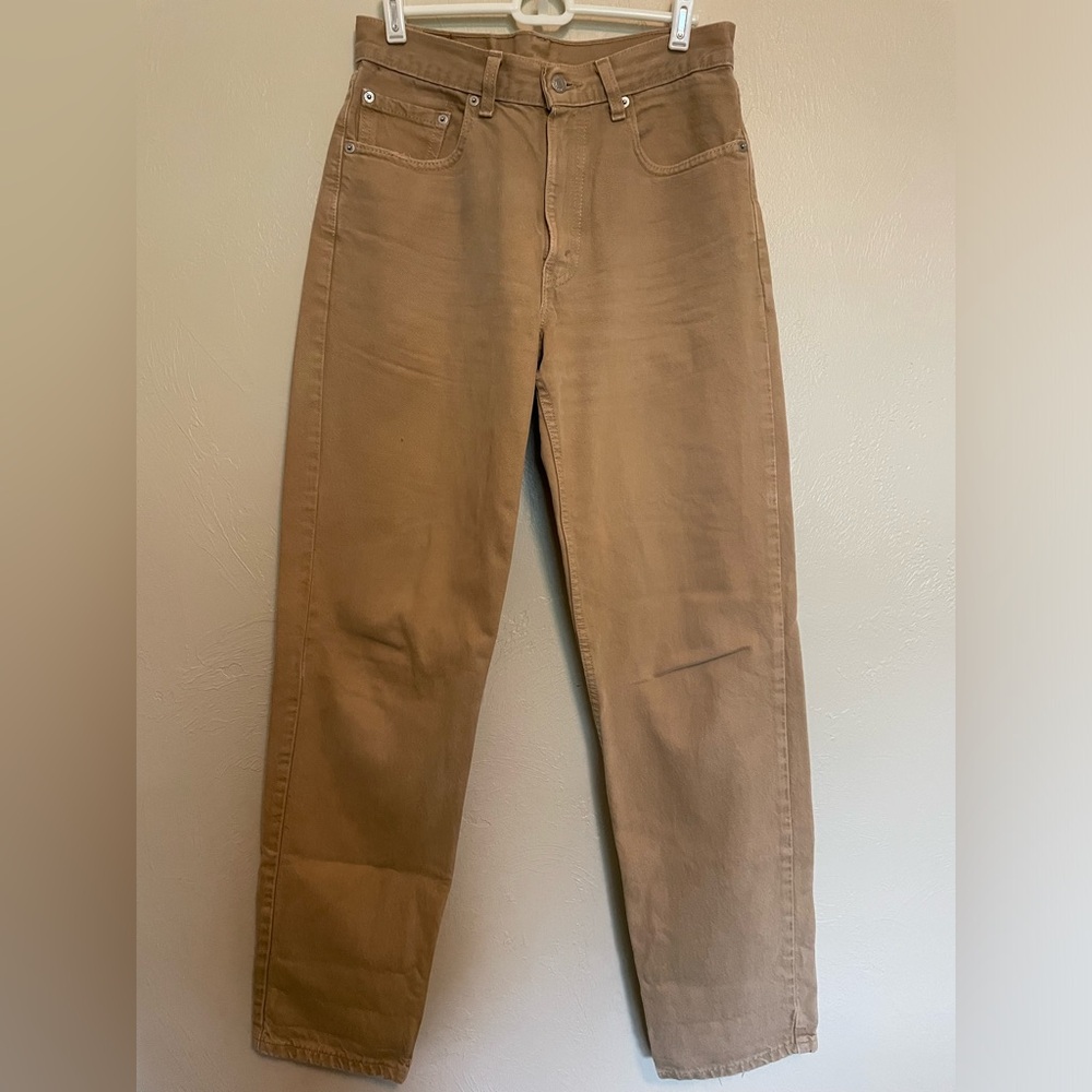 Levi's Brown High-Waist Straight Jeans